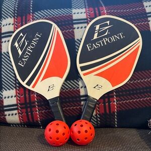 Red and Black Pickleball Set